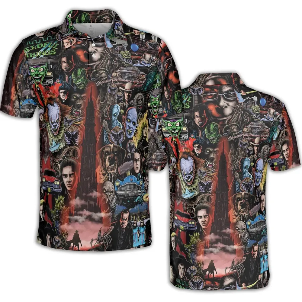 Stephen King Universe AOP Men/Women Polo Shirt - 2