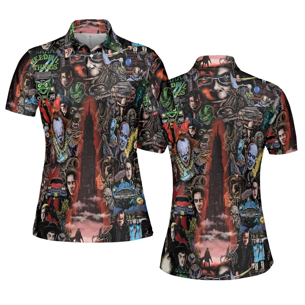 Stephen King Universe AOP Men/Women Polo Shirt - 5