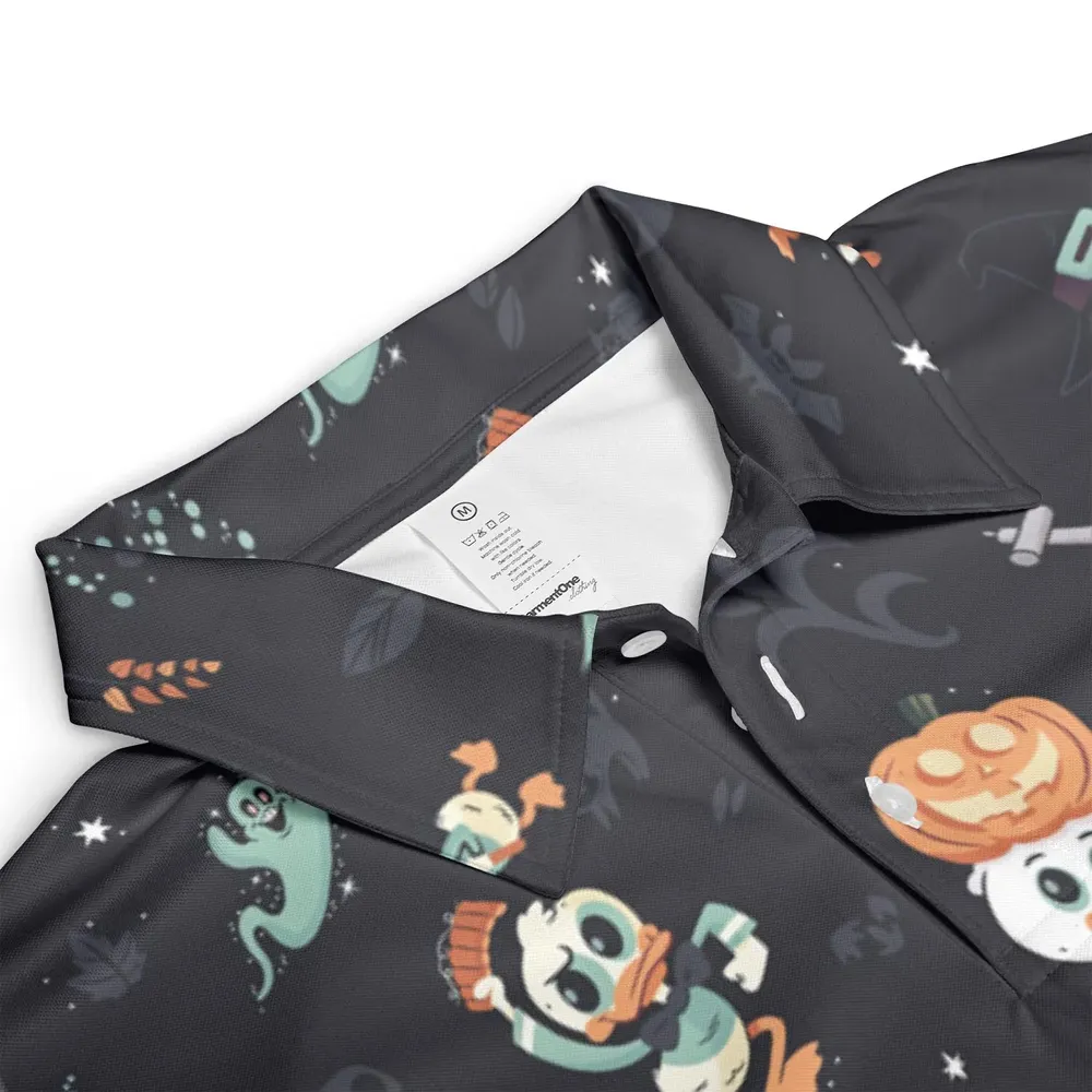 Quacky Halloween DuckTales AOP Men/Women Polo Shirt - 3