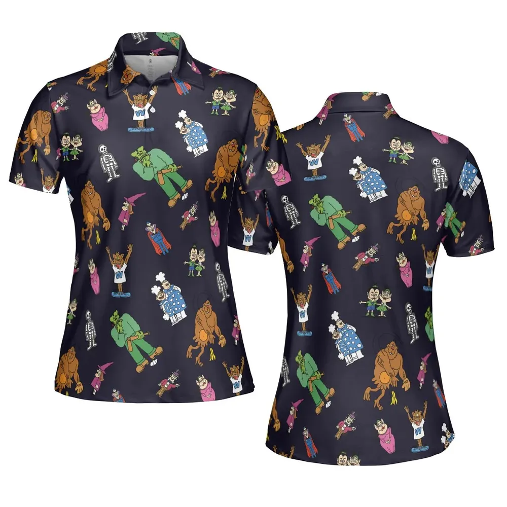 Nostalgic Food Mascots Burger Chef AOP Men/Women Polo Shirt - 5