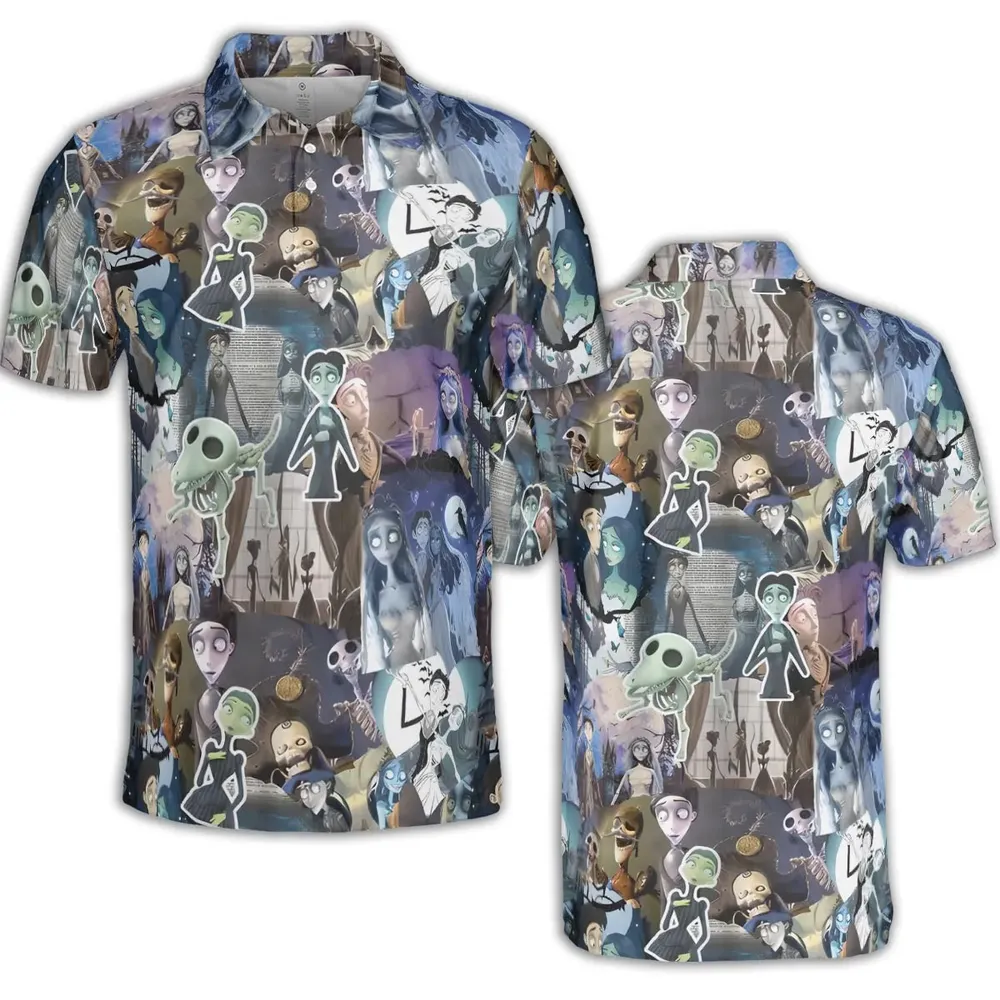 Unalive Bride Corpse Bride AOP Men/Women Polo Shirt - 2