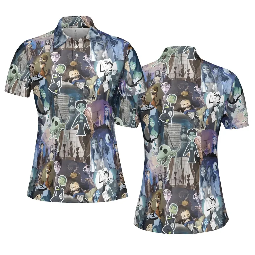 Unalive Bride Corpse Bride AOP Men/Women Polo Shirt - 5
