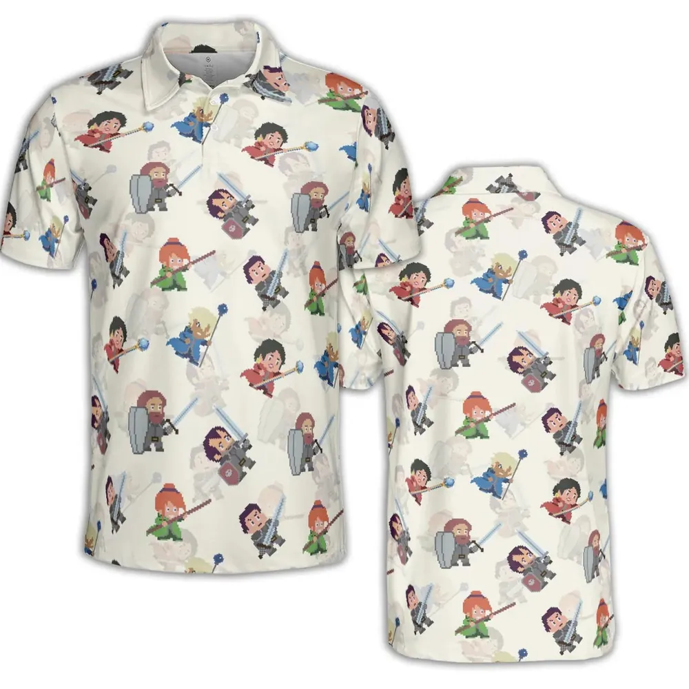 Pixel Fantasy Final Fantasy AOP Men/Women Polo Shirt - 2