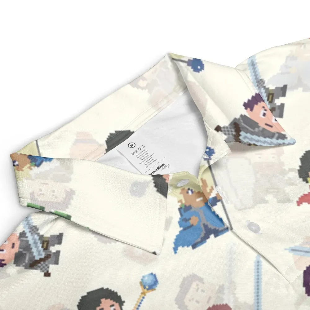 Pixel Fantasy Final Fantasy AOP Men/Women Polo Shirt - 3