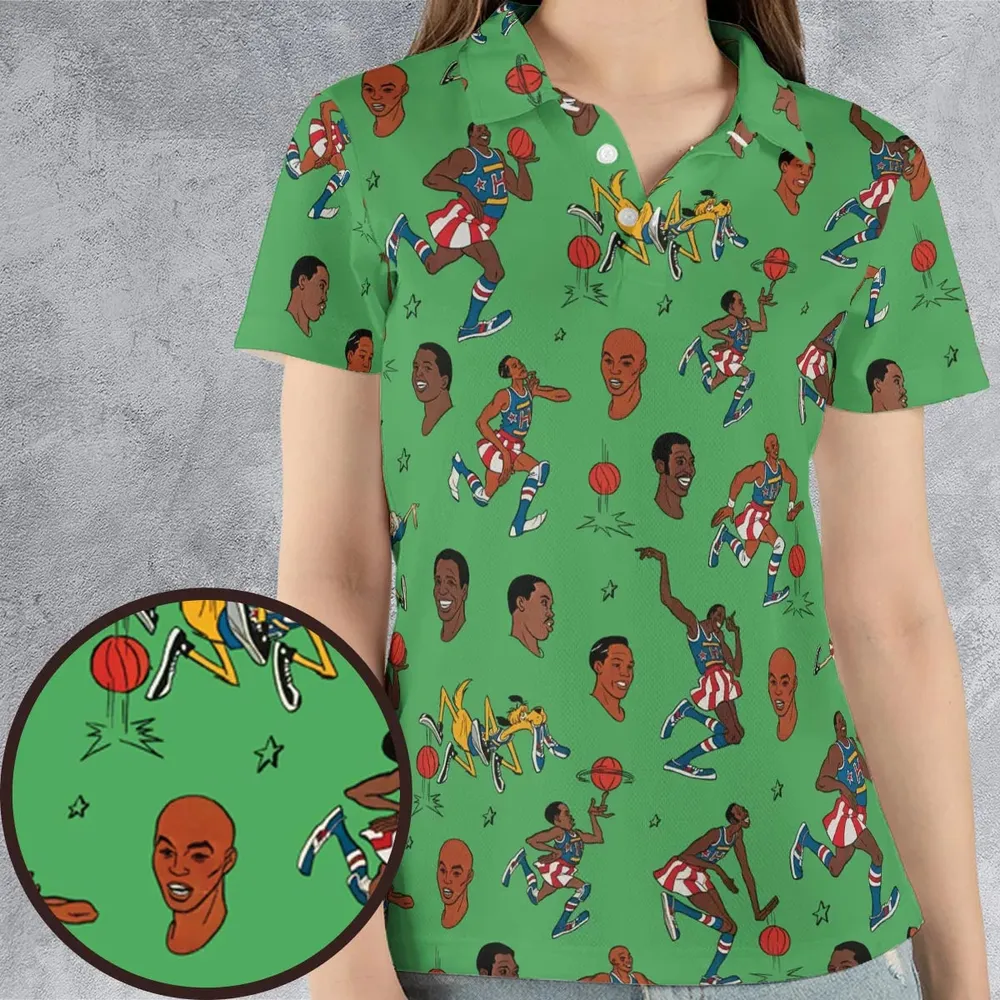 Harlem Globetrotters Characters AOP Men/Women Polo Shirt - 4