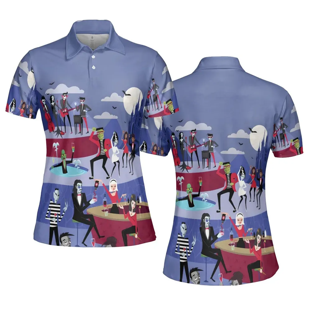Monster Universal Dance Party AOP Men/Women Polo Shirt - 5