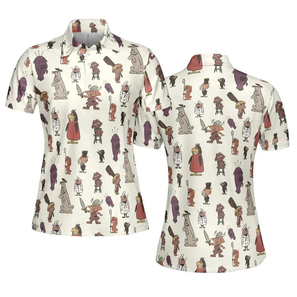 The Ruff and Reddy Show AOP Men/Women Polo Shirt - 5
