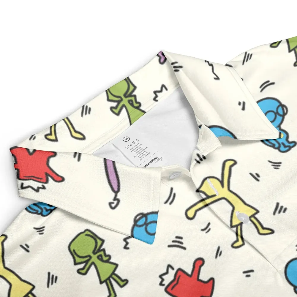 Emotions Pop Inside Out Haring AOP Men/Women Polo Shirt - 3