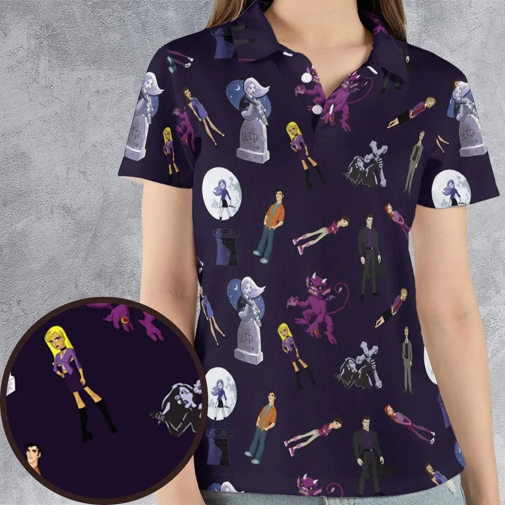 Buffy: The Animated Series Characters AOP Men/Women Polo Shirt - 4