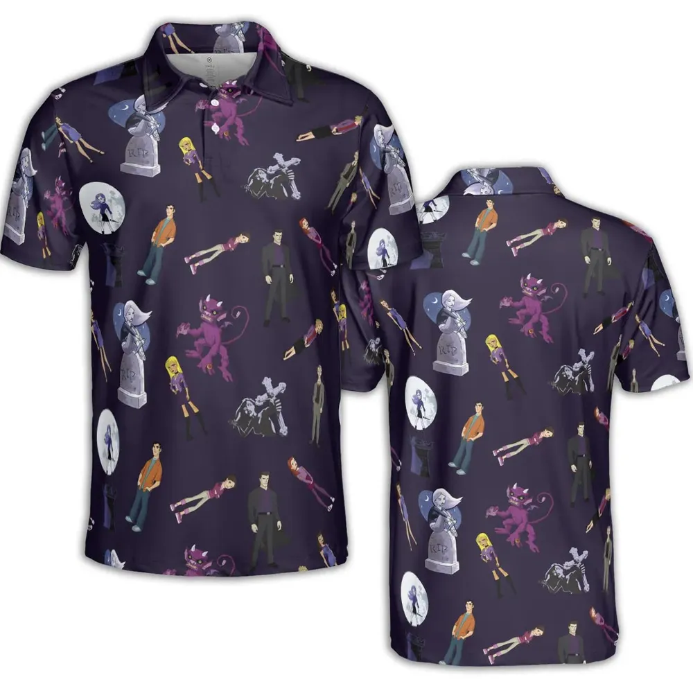 Buffy: The Animated Series Characters AOP Men/Women Polo Shirt - 2