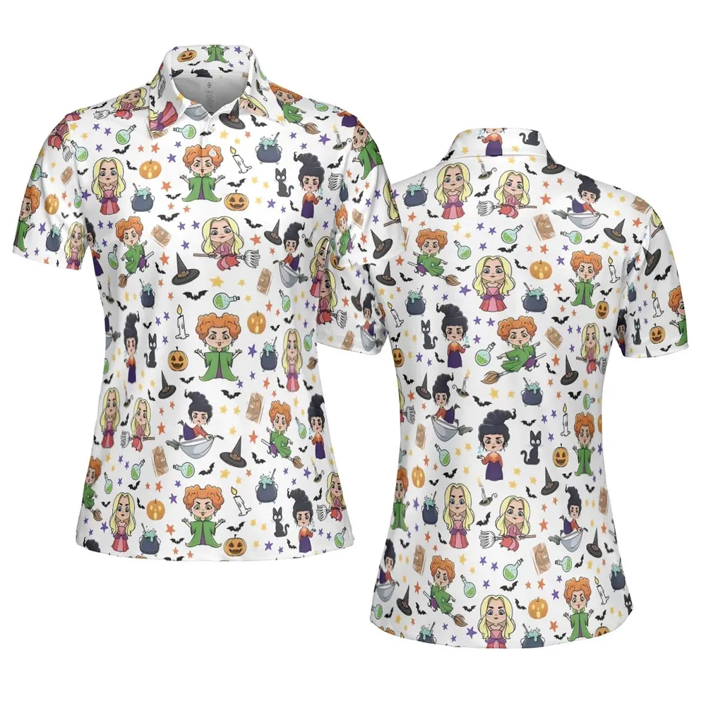 Enchanted Evenings Hocus Pocus AOP Men/Women Polo Shirt - 5