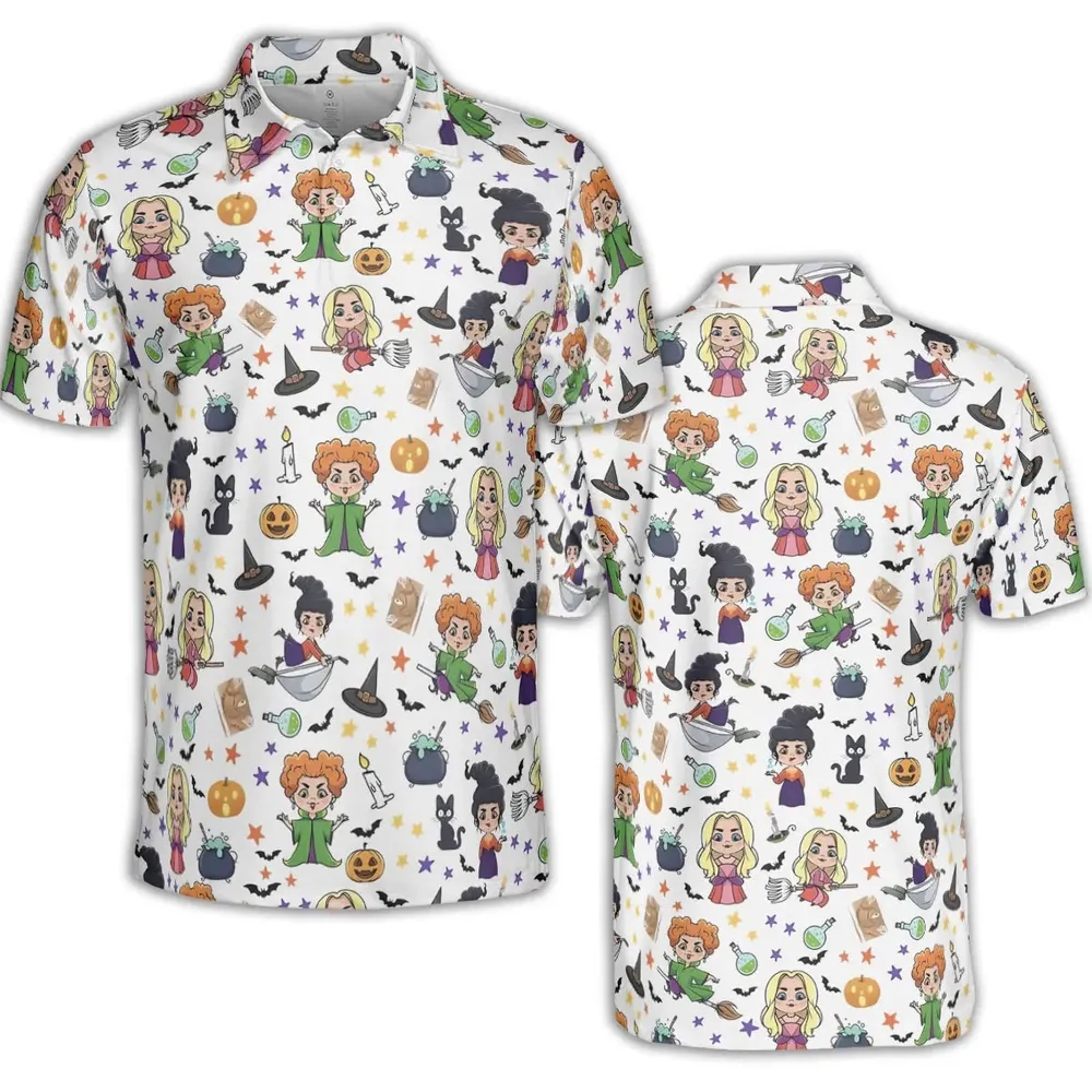 Enchanted Evenings Hocus Pocus AOP Men/Women Polo Shirt - 2