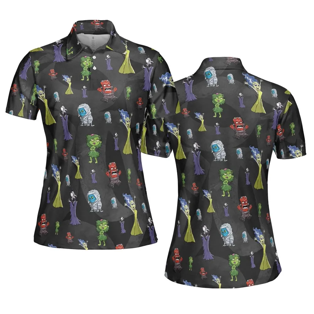 Horror Inside AOP Men/Women Polo Shirt - 5
