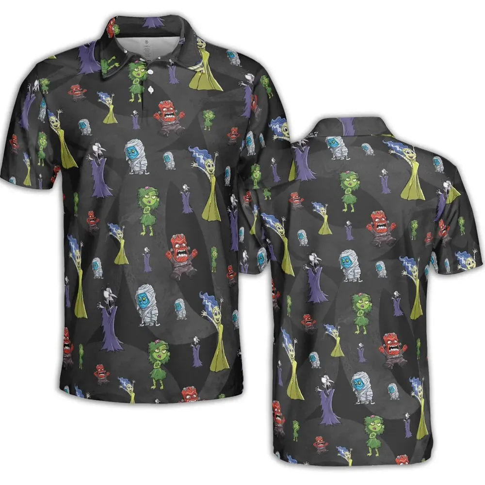 Horror Inside AOP Men/Women Polo Shirt - 2