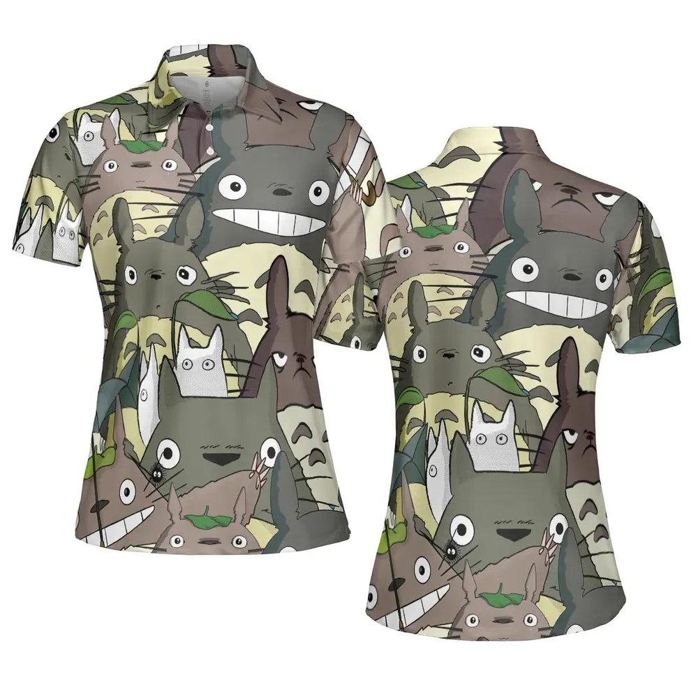 My Neighbor Totoro AOP Men/Women Polo Shirt - 5