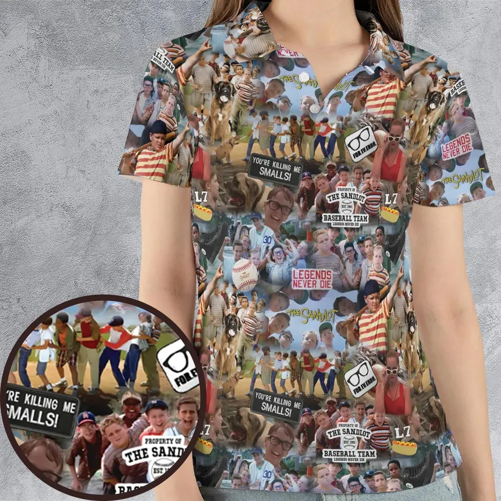 The Sandlot AOP Men/Women Polo Shirt - 4
