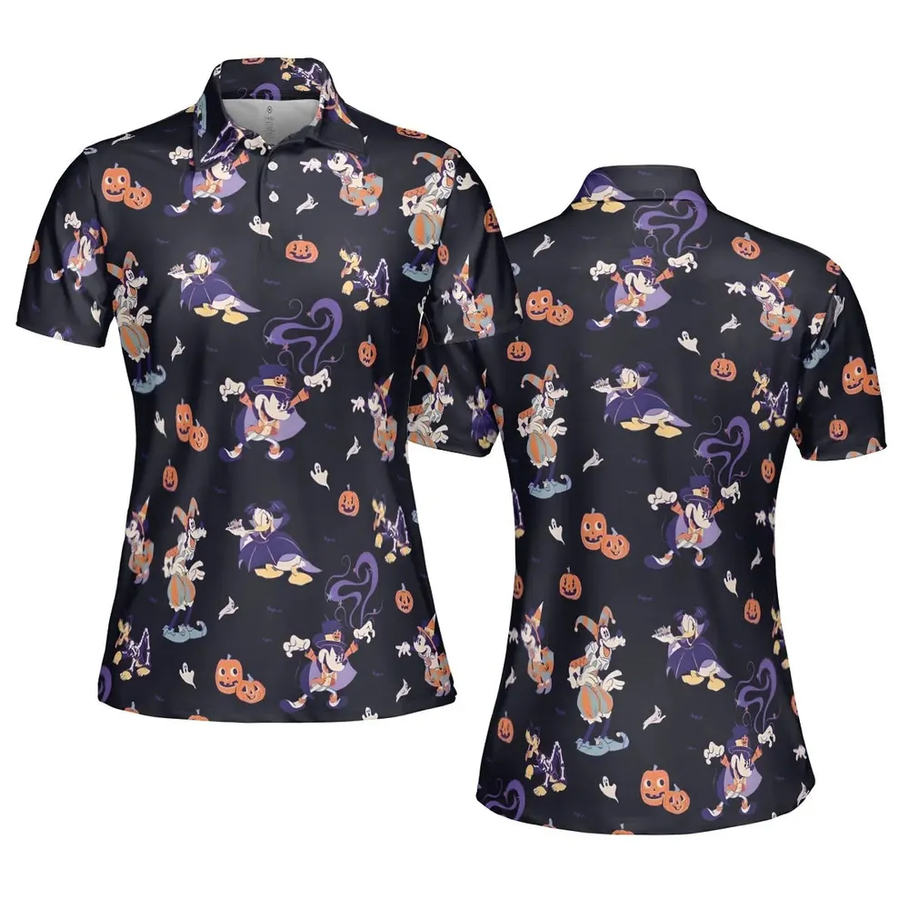 Happy Halloween AOP Men/Women Polo Shirt - 5