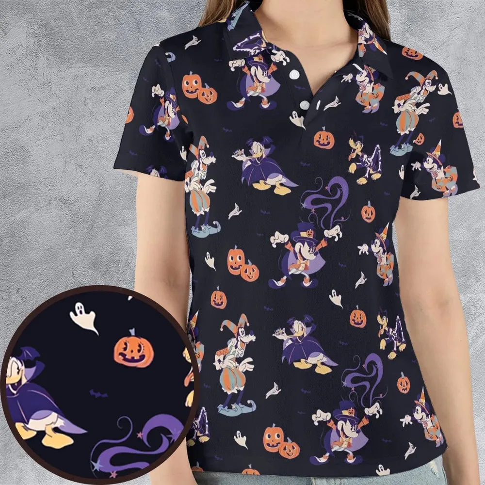 Happy Halloween AOP Men/Women Polo Shirt - 4