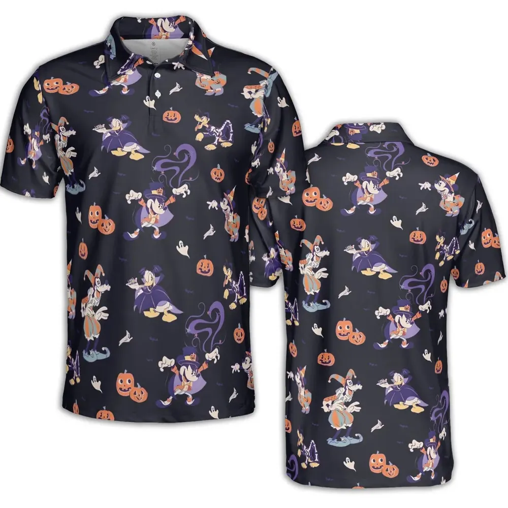 Happy Halloween AOP Men/Women Polo Shirt - 2