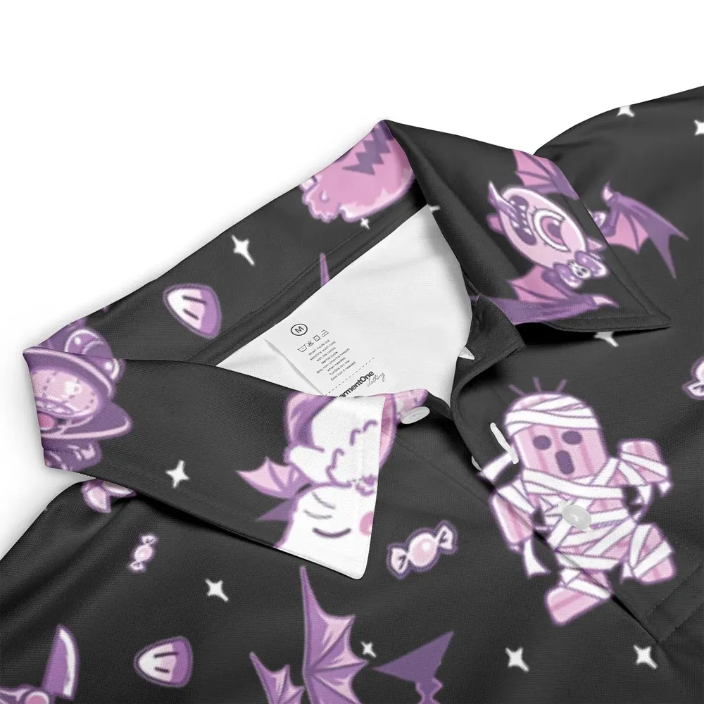 Halloween Final Fantasy Cuties AOP Men/Women Polo Shirt - 3
