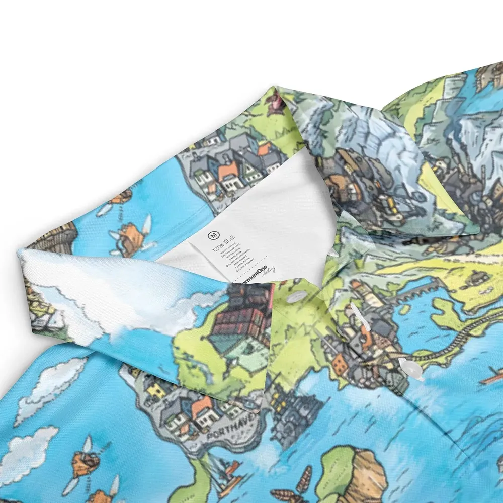 Ghibli Land AOP Men/Women Polo Shirt - 3