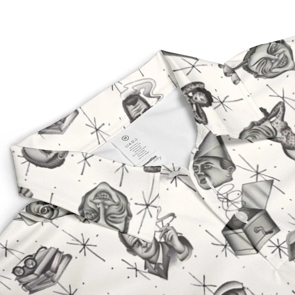 The Twilight Zone Characters Pattern AOP Men/Women Polo Shirt - 3