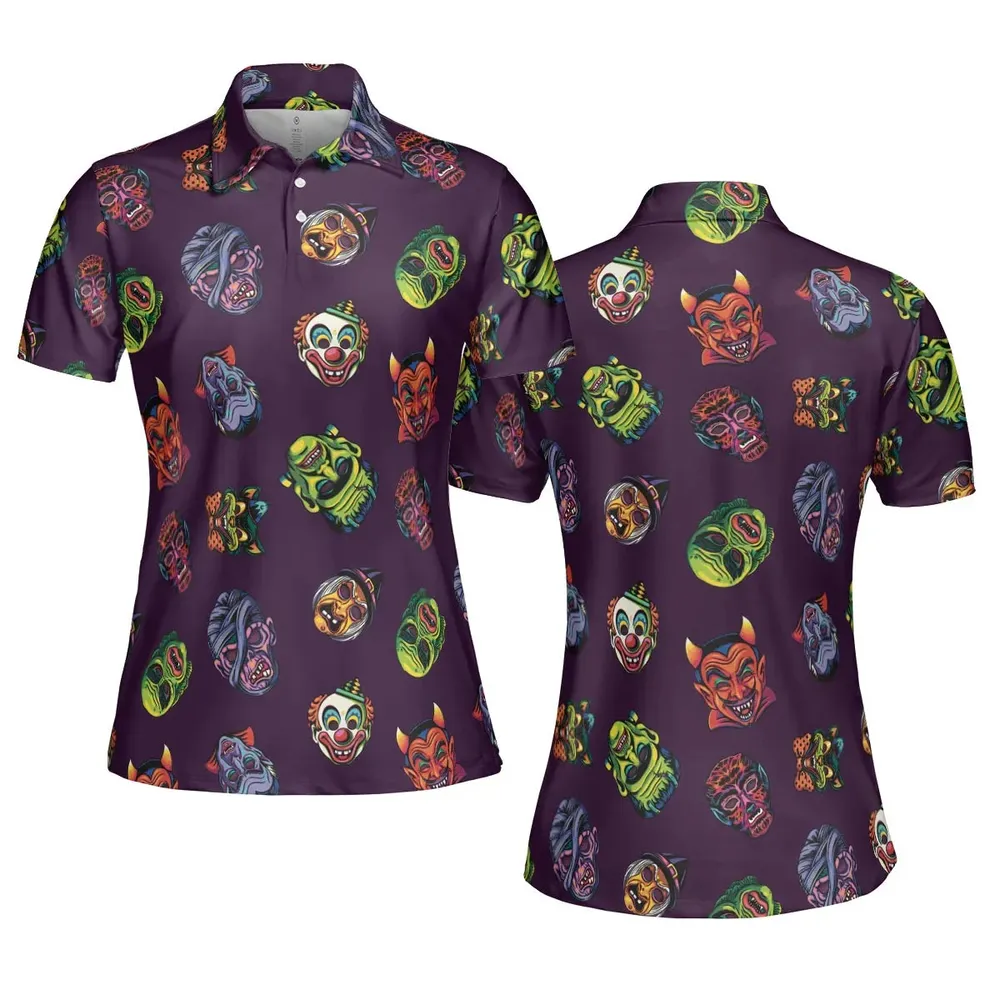 Beast Mode On Monster Masks AOP Men/Women Polo Shirt - 5