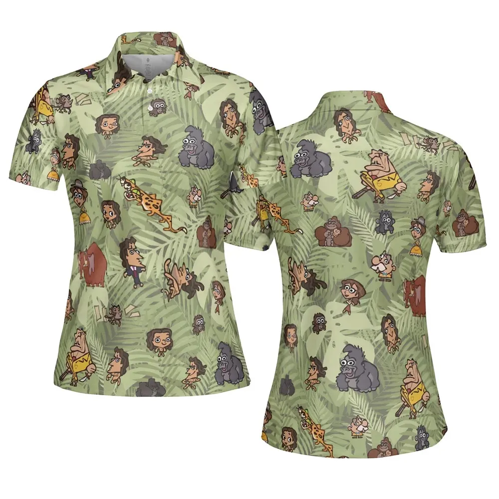 Tarzan Characters AOP Men/Women Polo Shirt - 5