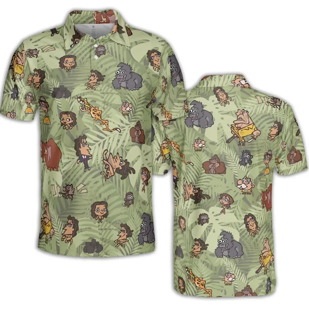 Tarzan Characters AOP Men/Women Polo Shirt - 2