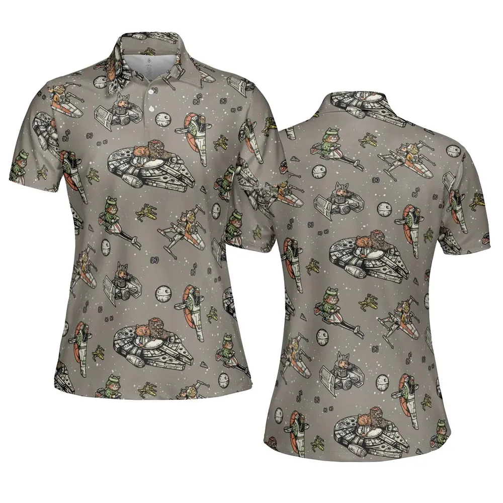 Goldbug Leader Star Wars AOP Men/Women Polo Shirt - 5