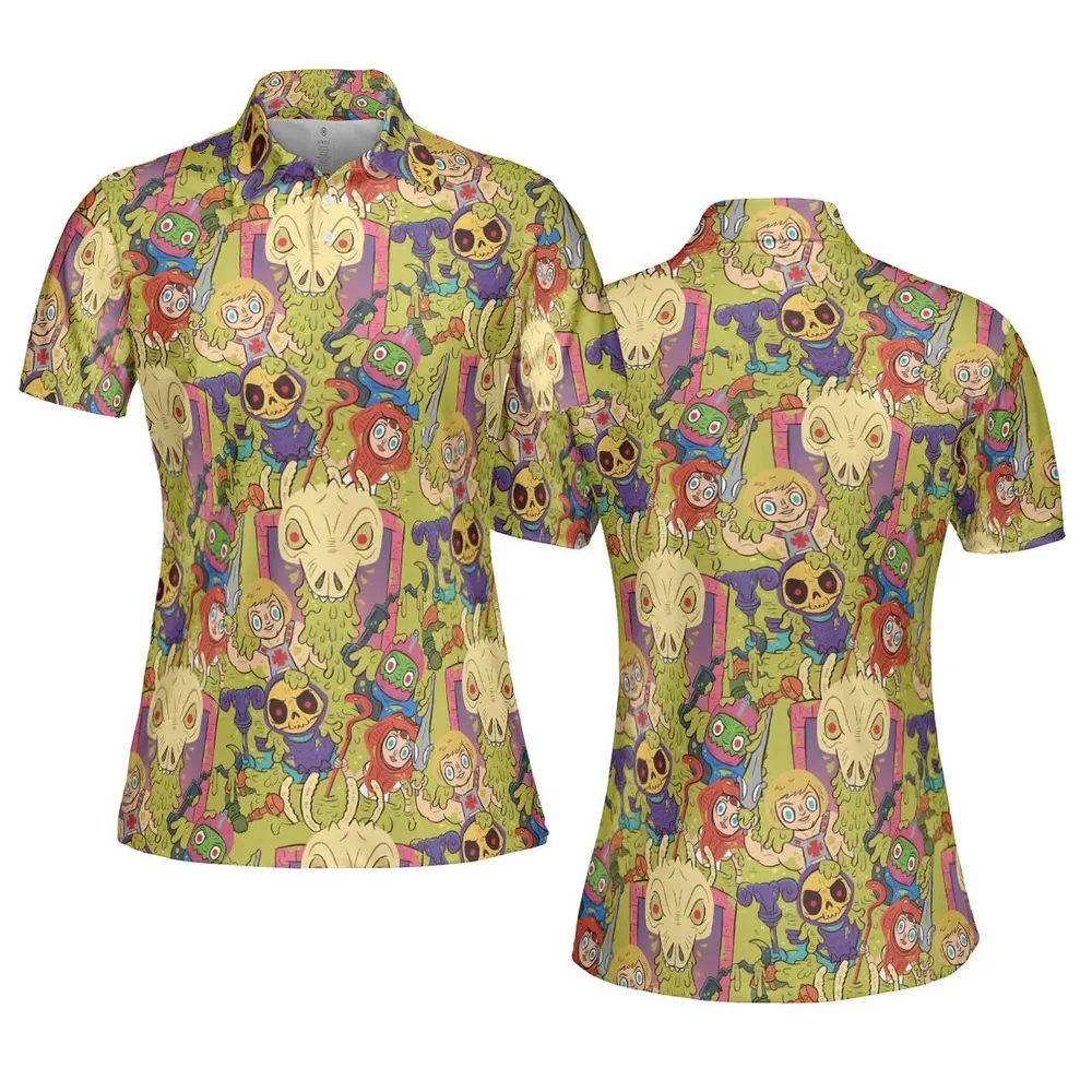 Victims of the Slime Pit He-Man and the Masters of the Universe AOP Men/Women Polo Shirt - 5