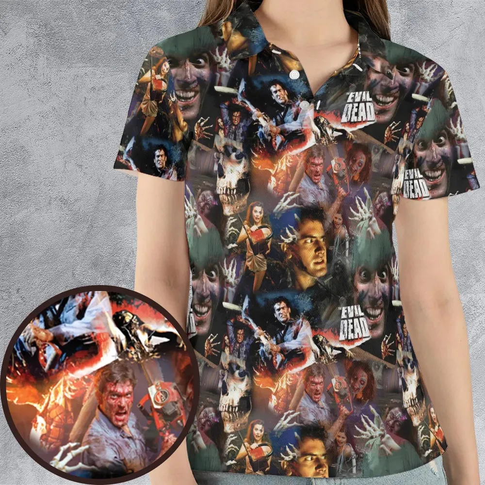 Classic Horror Evil Dead AOP Men/Women Polo Shirt - 4