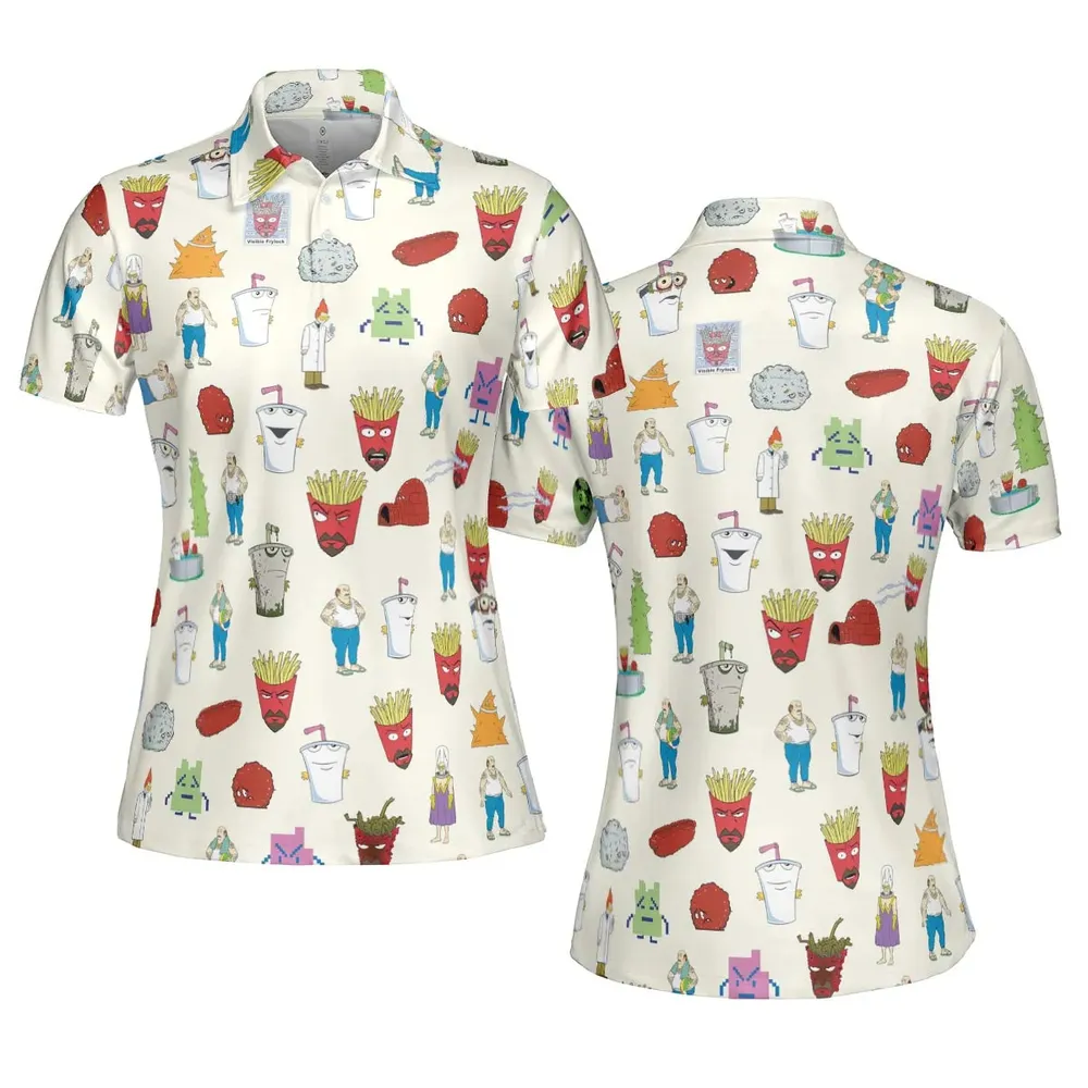 Aqua Teen Style AOP Men/Women Polo Shirt - 5