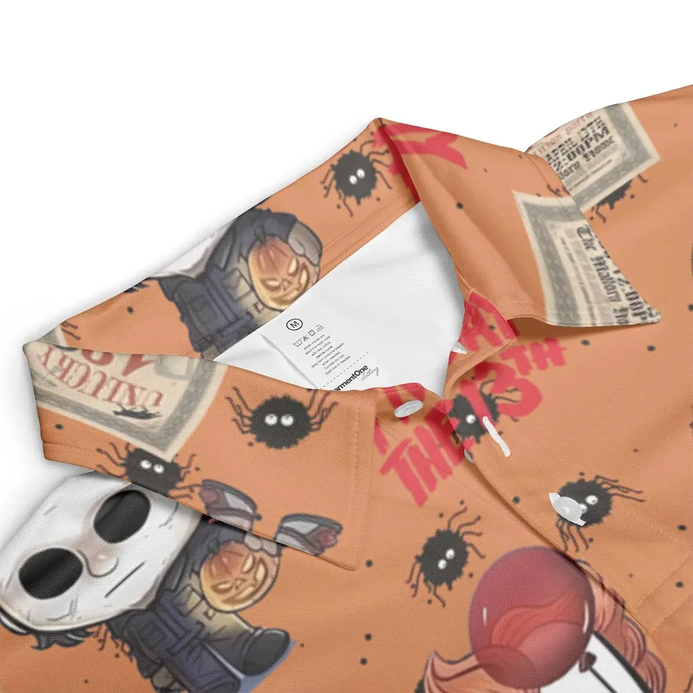Chibi Horror Characters AOP Men/Women Polo Shirt - 3