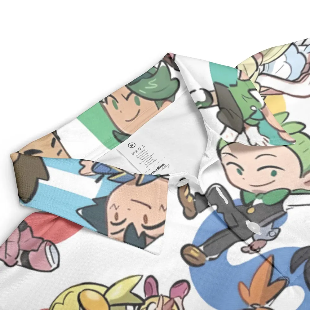 Pokemon Trainer AOP Men/Women Polo Shirt - 3