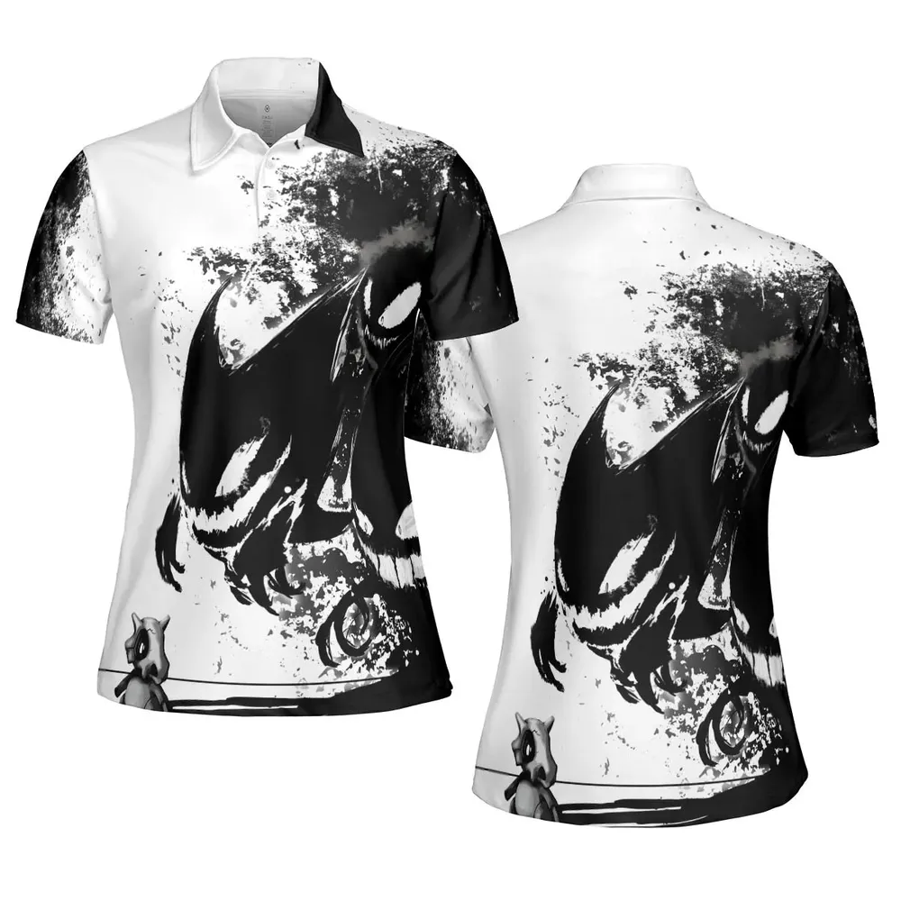 Cubone and the Ghosts AOP Men/Women Polo Shirt - 5