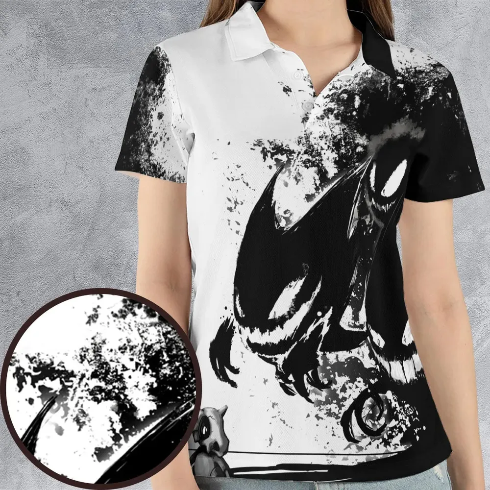 Cubone and the Ghosts AOP Men/Women Polo Shirt - 4