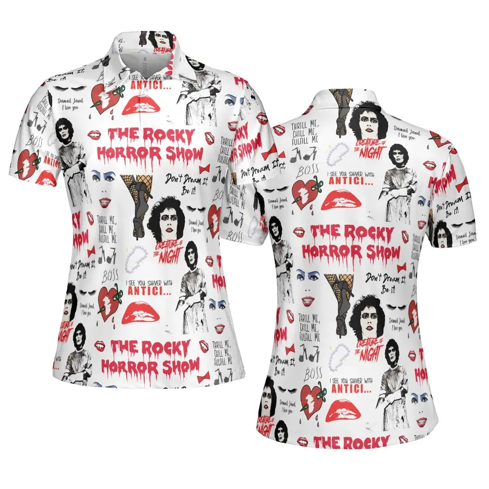 The Rocky Horror Picture Show Pattern AOP Men/Women Polo Shirt - 5