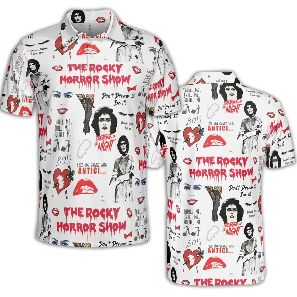 The Rocky Horror Picture Show Pattern AOP Men/Women Polo Shirt - 2