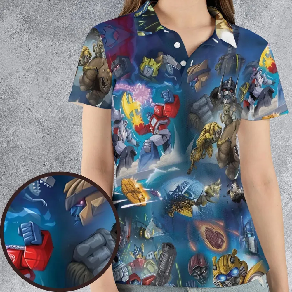 Beast Wars AOP Men/Women Polo Shirt - 4