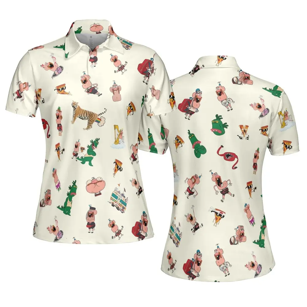 Magic Realism Uncle Grandpa AOP Men/Women Polo Shirt - 5