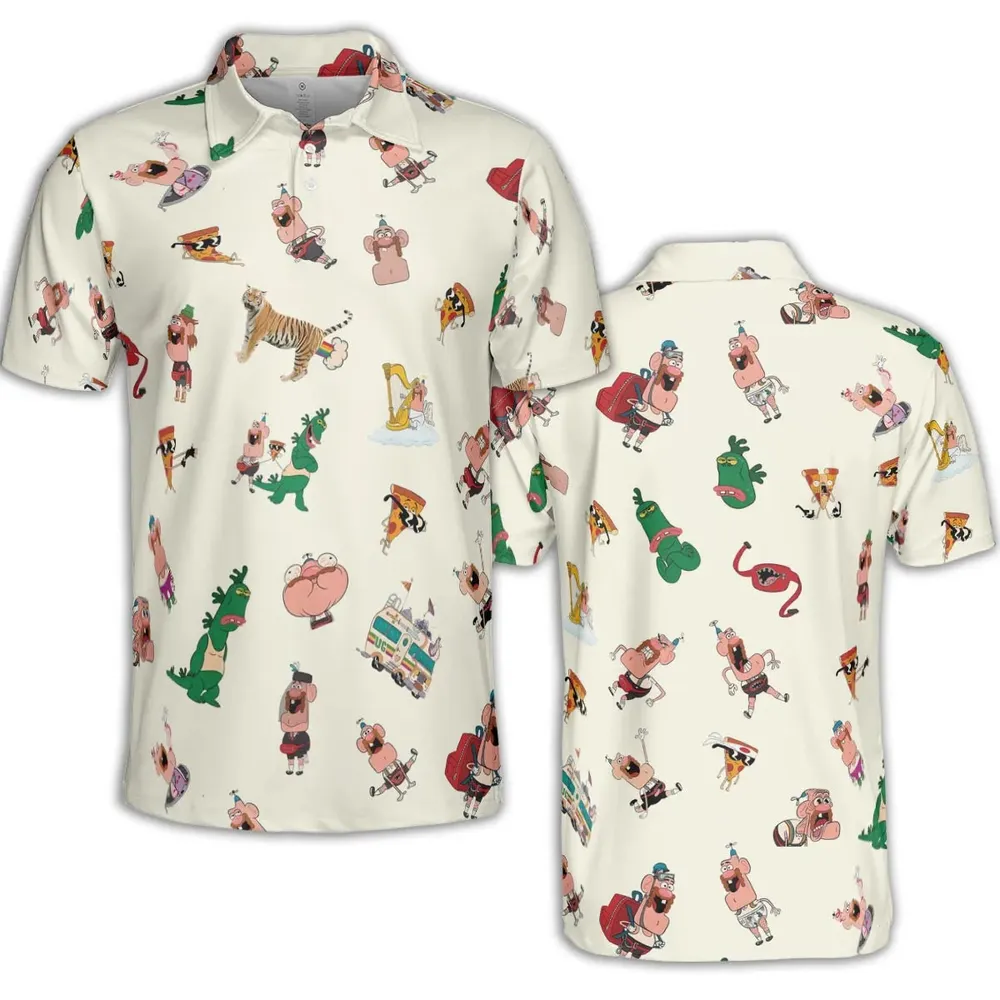 Magic Realism Uncle Grandpa AOP Men/Women Polo Shirt - 2