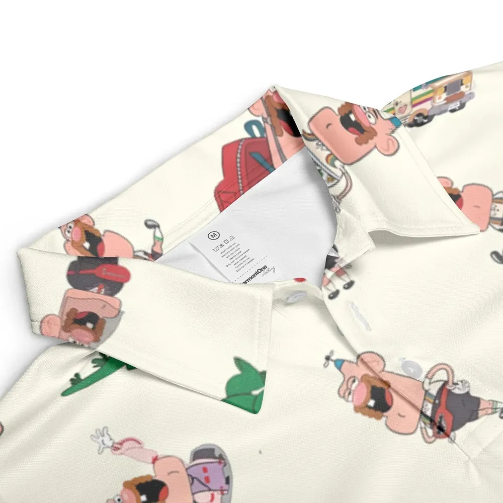Magic Realism Uncle Grandpa AOP Men/Women Polo Shirt - 3