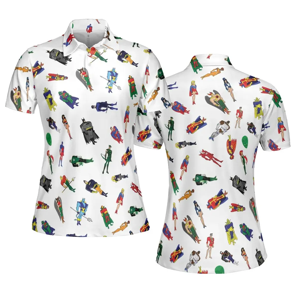 My Ultimate Justice League AOP Men/Women Polo Shirt - 5