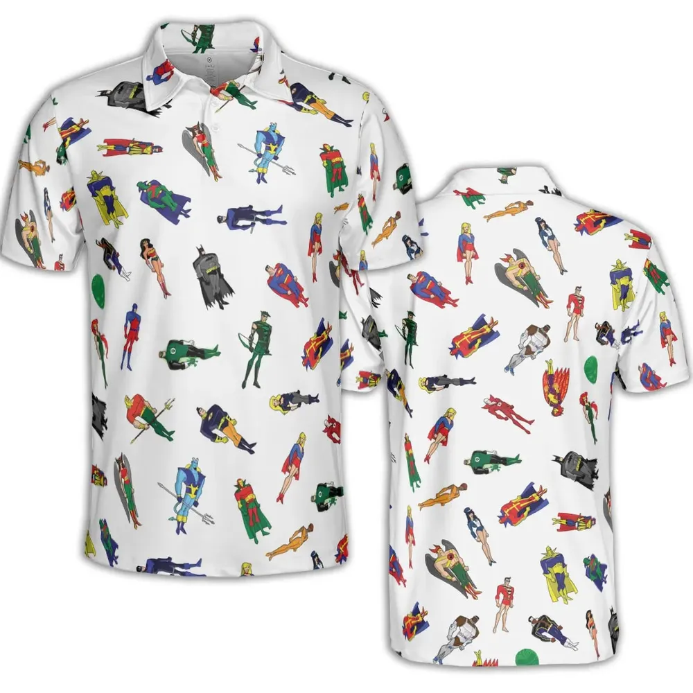 My Ultimate Justice League AOP Men/Women Polo Shirt - 2