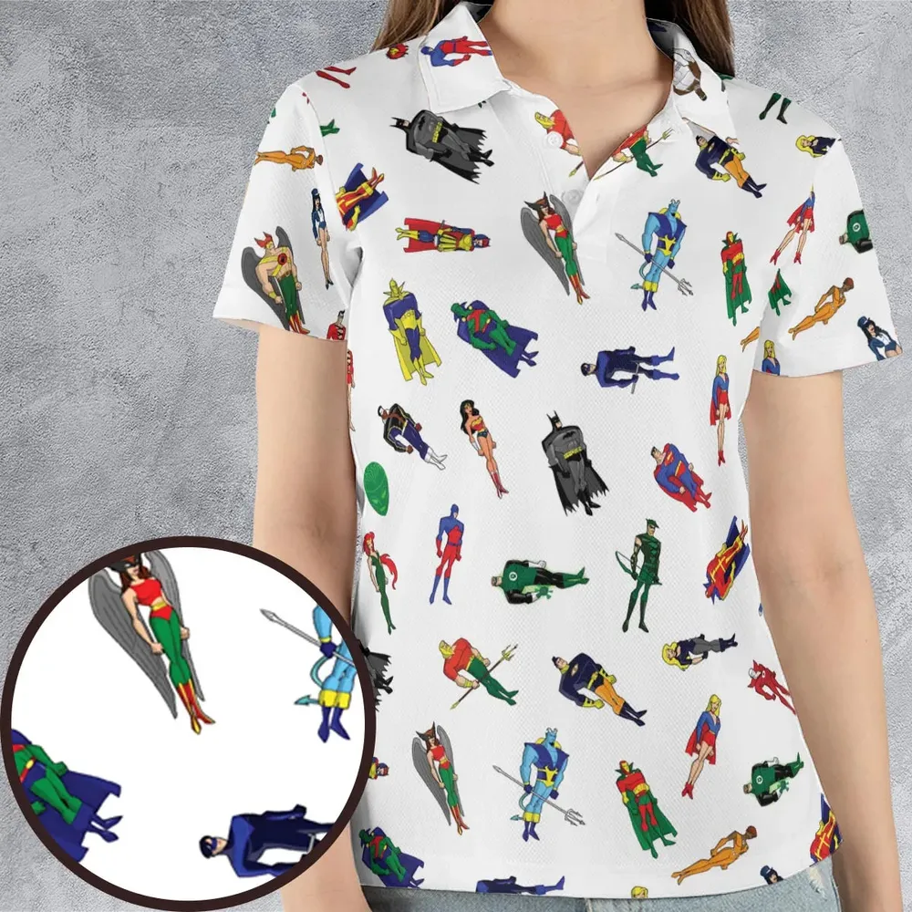 My Ultimate Justice League AOP Men/Women Polo Shirt - 4