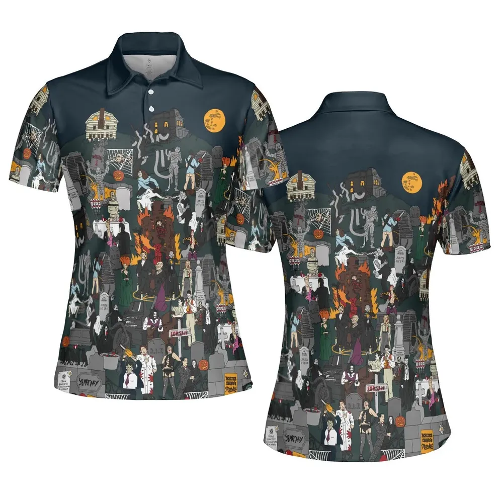 Horror Street AOP Men/Women Polo Shirt - 5