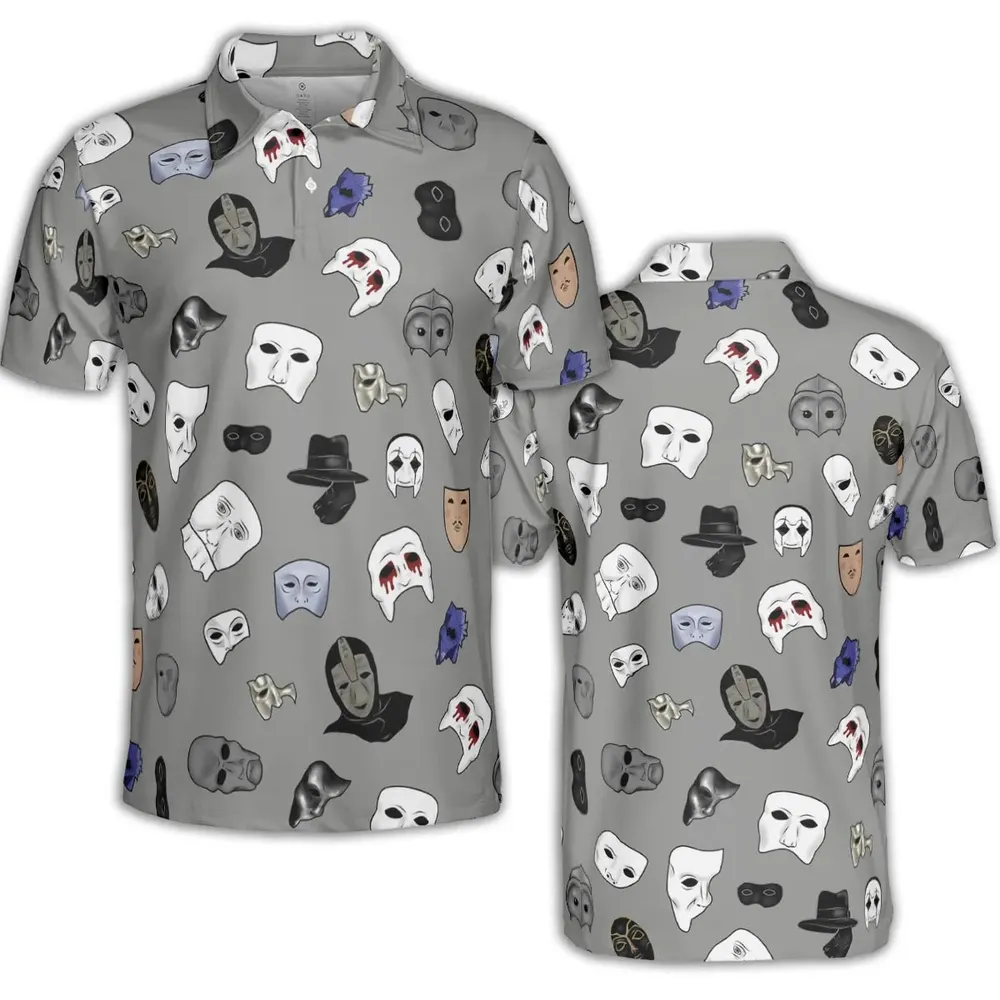 Masks of Phantom of Opera AOP Men/Women Polo Shirt - 2