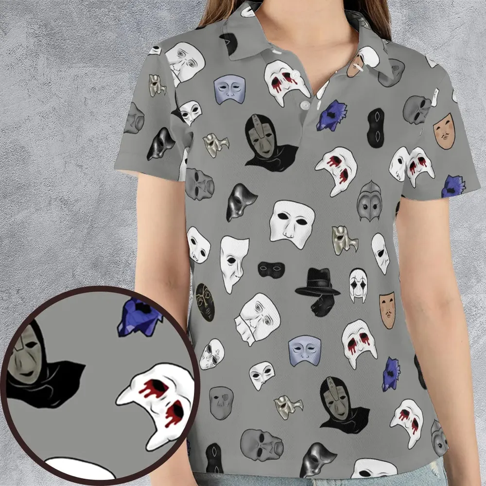 Masks of Phantom of Opera AOP Men/Women Polo Shirt - 4