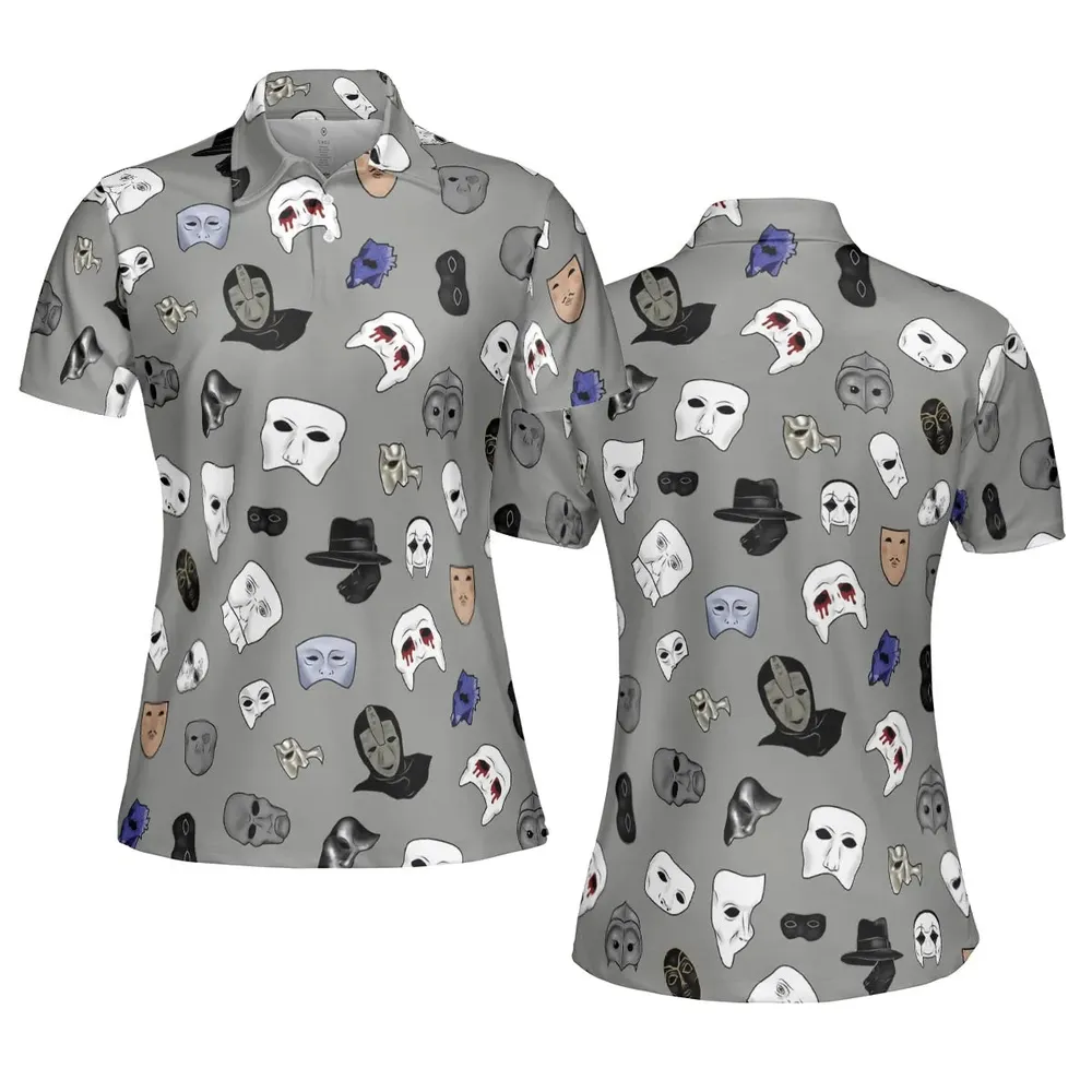 Masks of Phantom of Opera AOP Men/Women Polo Shirt - 5
